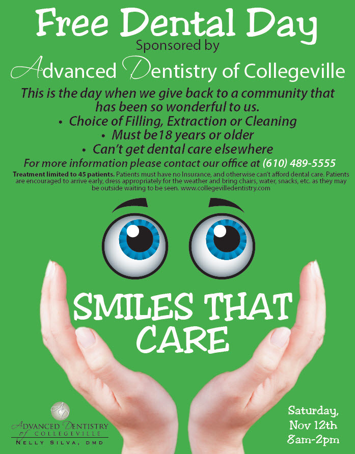 FREE Dental Care Day Advanced Dentistry of Collegeville