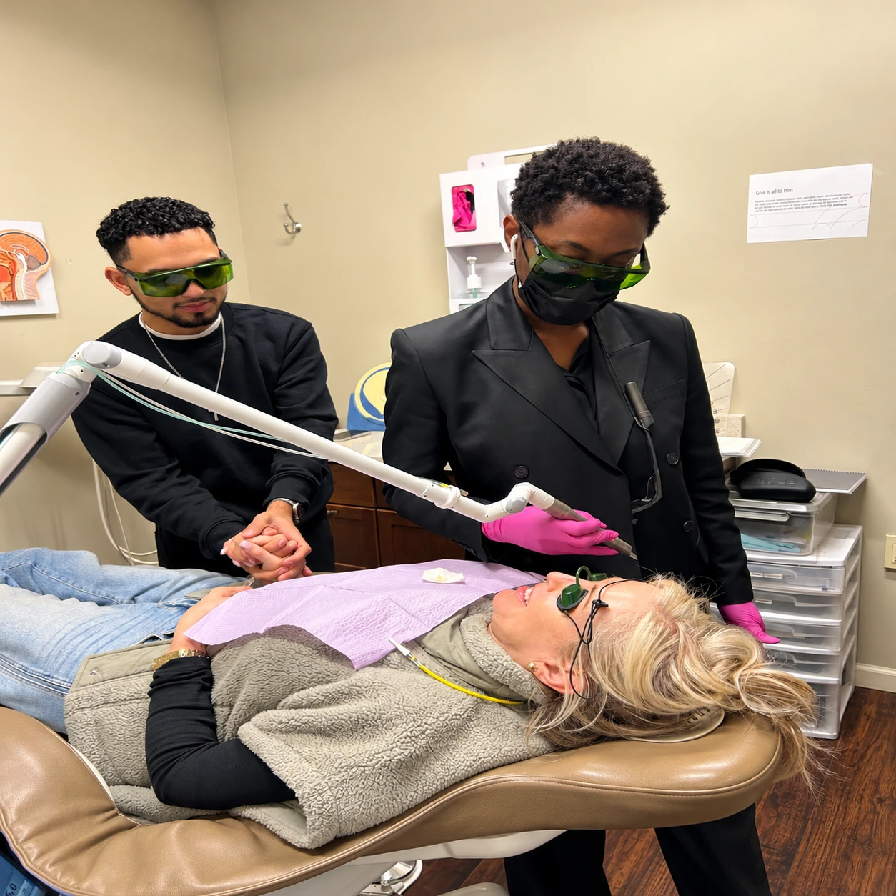 Aesthetic laser treatment at Advanced Dentistry of Collegeville